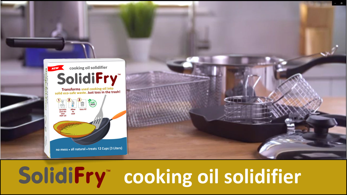 SolidiFry - Waste Cooking Oil Solidifier powder