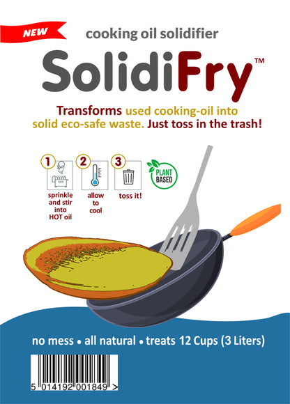 SolidiFry - Waste Cooking Oil Solidifier powder